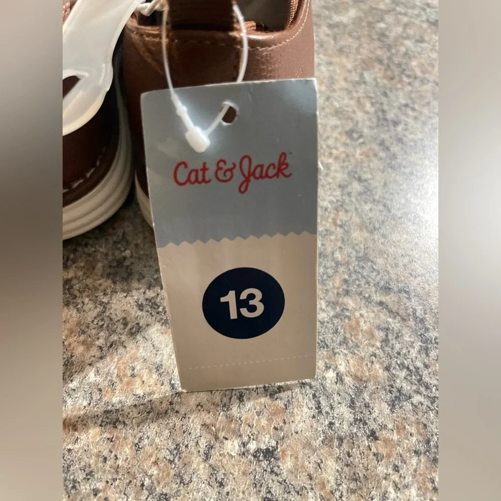 Cat & Jack Brown Boys Dress Shoe
